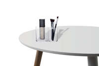 Rangement maquillage pour pinceaux 2 compartiments transparent