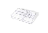 Organisateur maquillage et bijoux 8 compartiments transparent