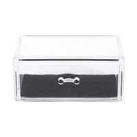 Boite de rangement maquillage et bijoux 1 tiroir transparent