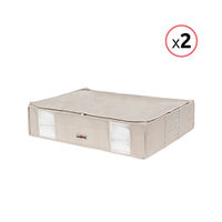 Lot de 2 housses souples sous-vide Compactor beiges "2.0" L