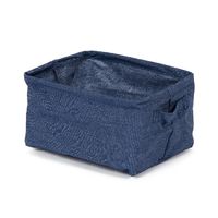 Panier de rangement souple bleu jean "Denim"