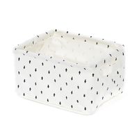 Panier de rangement souple écru "Arrow"