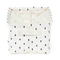 Panier de rangement souple écru "Arrow"