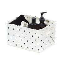 Panier de rangement souple écru "Arrow"