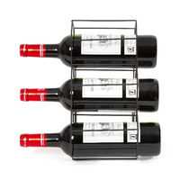 Range-bouteilles bronze mat 6 compartiments "Hexa"