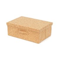 Boite de rangement pliable rectangulaire en liège "Cork"