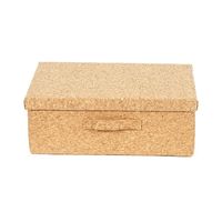 Boite de rangement pliable rectangulaire en liège "Cork"