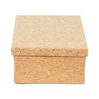 Boite de rangement pliable rectangulaire en liège "Cork"