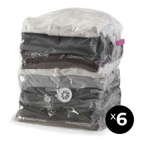 Lot de 6 sacs de compression avec ou sans aspirateur "Compact Express"