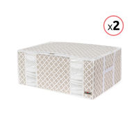 Lot de 2 housses souples sous-vide Compactor taupe "Madison" XXL
