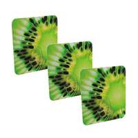 Lot de 3 crochets auto-adhésifs repositionnables "Kiwi"