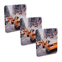 Lot de 3 crochets auto-adhésifs repositionnables "New-York"