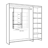 Kit ajustable d’extension pour penderie XTEND