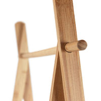 Portant en bois avec étagère blanche "Nagano"