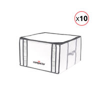 Lot de 10 housses souples sous-vide Compactor blanches "Life" M