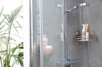 Bestlock Palladium - Etagère d'angle simple à ventouses 