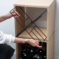 Lot de 2 range-bouteilles empilables "Copenhague"