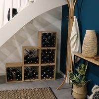 Lot de 2 range-bouteilles empilables "Copenhague"