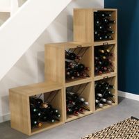 Lot 6 range-bouteilles empilables "Copenhague"