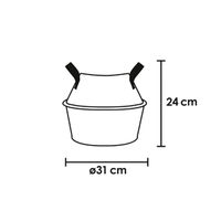 Petit panier "Belly" en feutrine