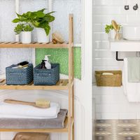 Panier de rangement bleu "Lilou"