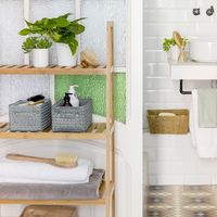 Panier de rangement gris"Lilou"