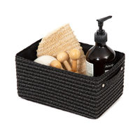 Panier de rangement noir "Lilou"