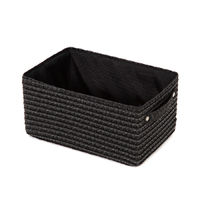 Panier de rangement noir "Lilou"