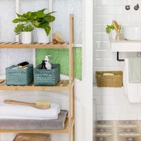 Panier de rangement vert "Lilou"