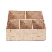 Organisateur de tiroir 5 compartiments rigide rose blush "Stan"