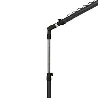 Portant incliné noir et argent à hauteur réglable