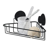 Etagère d’angle à ventouses "Bestlock Black"