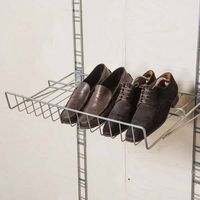 Rangement mural pour chaussures chromé "Walltech"