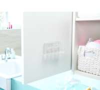 Rangement mural auto-adhésif pour maquillage 4 compartiments "Vision"