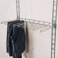 Rangement mural pour pantalons chromé "Walltech"