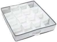 Organisateur de tiroir 16 compartiments souple blanc "World of storage"