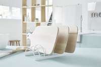 Egouttoir à vaisselles pour planches à découper blanc