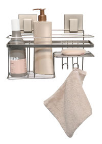 Tablette de douche avec porte-savon a ventouses 2