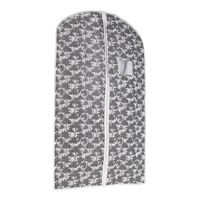 Housse courte pour vêtements grise "Tahiti"