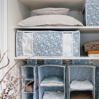 Housse courte pour vêtements bleu "Vicky"