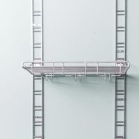 Étagère de rangement mural pour verres argent "Walltech"