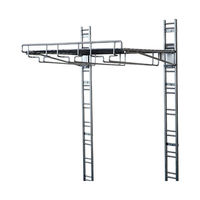 Étagère de rangement mural pour verres argent "Walltech"